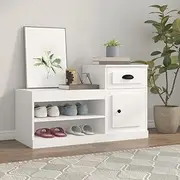 Shoe Cabinet, Shoe Storage Rack Shoe Organiser Shoe Cupboard Shoe Cabinet White 100x42x60 cm Engineered Wood