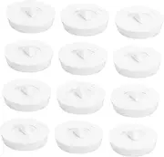 Sealed Flat Sink Stopper 12 Pieces Drain Bath Stopper Easy to Clean Shower Drain Kitchen Bathroom Supplies