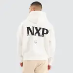[Nena and Pasadena] Dexter Box Fit Hoodie Natural White