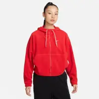 在飛比找momo購物網優惠-【NIKE 耐吉】運動 訓練連帽外套 夾克_女_紅色_AS 