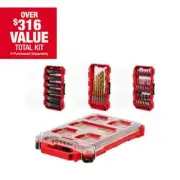 Milwaukee SHOCKWAVE Impact Duty Screwdriver Bit Set with PACKOUT Case 60-Piece