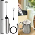 USB-Electric Milk Frother Foam Maker Egg Whisk Mixer Handheld Rechargeable Tool