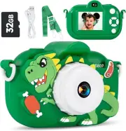 48MP Kids Digital Camera 3-9 Years Boys Toys 1080P Video Selfie Gift w/ 32GB SD