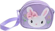 [Baluue] Adorable Bunny Crossbody Bag for Little Cute Shoulder Purse Birthday present for Durable Zipper for Shopping Camping and Travel
