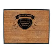 A Boss Is Like A Nappy - Funny Novelty Doormat Man Cave Floor mat