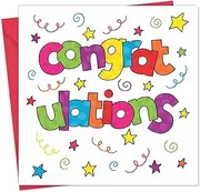 Twizler Congratulations Card for Any Occasion - Stars and Swirls Design