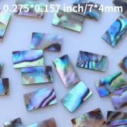 10pcs 7 4mm Mini Nature Abalone Shell Inlay Rectangle Craft Nail Art Jewelry