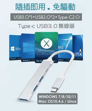 FLYone U3-01 Type-C USB3.0 HUB 多功能 集線器 充電器 傳輸線