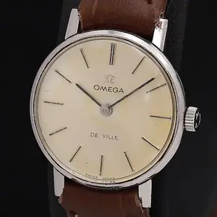 【精品廉售/手錶】Omega歐米茄de Ville系列*手動上鍊機械女腕錶*簡約時尚*佳品/會走的古董錶/瑞士精品