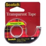 Scotch 144 Refillable Transparent Tape, 1/2" x 500"