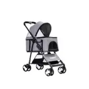 Pet Stroller Dog Cat Travel Carrier Pram Foldable Pushchair Large