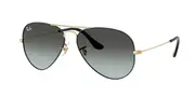 Ray-Ban RB3025 Aviator Large Metal 9271GK Men's Sunglasses Black Size 58