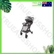Compact Baby Stroller Lightweight Foldable Grey Adjustable Canopy Storage Basket