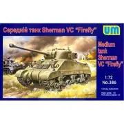 UNIMODELS UM 386 Plastic scale models kit 1:72 Sherman VC Firefly US medium tank