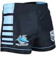 Cronulla Sharks NRL Home Footy Shorts Sizes S-5XL BNWT