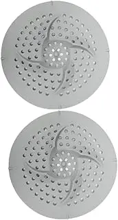 Bathroom Sink Filter Net 2 Pack Silicone Sink Strainer Easy to Clean Drain Stopper