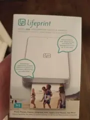 Lifeprint 2x3 Portable Photo and Video Printer for IOS and Android White New