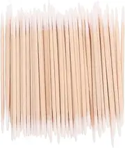 PLAFOPE 2Pcs Pointed Cotton Swabs with Handle for Precision Cleaning for Makeup Application Delicate Surface Cleaning and Tattoo Supplies Swabs Bag