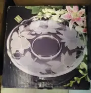 Victoria & Beale by Sango Forbidden Fruit Frosted Glass 14'' Chip & Dip Platter
