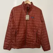 Patagonia Men's Nano Puff Jacket Brushed Red Large FA24 84212 NEW