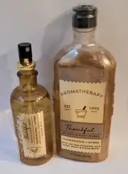 RARE Bath and Body Works Thankful Frankincense & Myrrh Pillow Spray & Body Wash