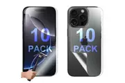 10 Set Tempered Glass Screen Protector for Apple iPhone 16 PRO Front and Back Film Guard Bulk
