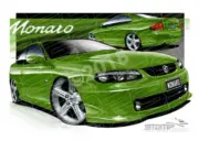 Monaro V2 MONARO V2 HOTHOUSE GREEN A1 STRETCHED CANVAS (HC18)
