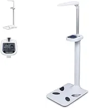 Professional Digital Physicians Scale, 440lbs Body Weight Scale with LCD Display, Multifunctional Body Fat Analyzer with Telescopic Rod for Weight, Height, Obesity Value, BMI Measurement