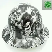 Customized Pyramex Full Brim SINISTER JOKER Hard Hat With Ratcheting Suspension