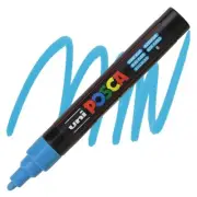 Posca Markers, Paint Marker, Light Blue Paint, 5M Medium Tip, Opaque, Acrylic