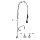 3Monkeez Wall Top Assembly and Elbow Pre Rinse Unit With 12" Pot Filler - Tap...