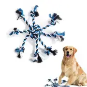 Cotton Natural Dog Rope Braided Multi Rope Fetch Ball Toy Heavy Duty Large Tough