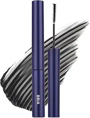BBIA Never Die Mascara SLIM – Ultra Fine Brush for Defined Lashes, Power Curling & Fixing Lashes, Neat Eyelashes, Intense Length, No Smudging & Clumping, Korea Eye Makeup (01 BLACK FIT, Pack of 1)