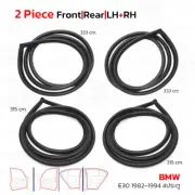 Set 4Dr Door Rubber Seal Weatherstrip For BMW E30 Sedan 3 Series 1982 - 1994