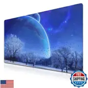 Samgula Big Mouse Pad Blue, Large Mousepad Office Desk Mat, Desktop Mouse Pad