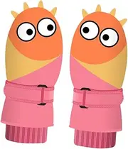 [OATIPHO] Christmas Gloves Winter Gloves Socks Gloves Outdoor Gloves Thermal Work Gloves Mittens Waterproof Gloves for Snow Mittens Coral Fleece Pink