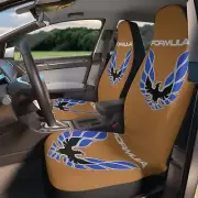 Beige Tan Firebird Formula Trans Am WS6 Muscle Car Gift,Camaro,SEAT Covers Blue