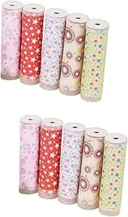 Vaguelly 10 Sets Kaleidoscope Material Pack DIY Toy Kits Vintage Kaleidoscope Toys DIY Kaleidoscope Toys DIY Materials DIY Making Materials DIY Materials Kit Kaleidoscope Making Kit Paper