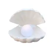 Ceramics Shell Pearl Light Led Lamp Portable Night Light Tabletop Light,Chris...