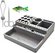 Fly Tying Tool Storage, Fishing Tool Storage Rack, High Density Station, Thread Hook Container, Portable Tackle Box, Jig Supplies For Beginners Adults