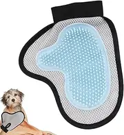 Cat Grooming Gloves | Multifunctional Puppy Scrubber Kitten Washing Mitten,Ergonomic Pet Hair Remover Grooming Supplies for Bathing Massaging