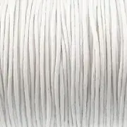 White 1mm Waxed Cotton Cord, 70 Meters, Macrame, Beading String
