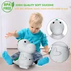 Dinosaur Glowing Sleeping Lamp Touch Kids Night Light Silicone 7 Colour Changing