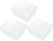 3pcs Transparent Scale Tray with Measurement Markings Weighing Bowls for Electronic Scale Easy to Clean for Home Kitchens and Cake Shops