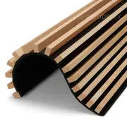 Modern Furniture WOODFLEX 3 Sided Full Wrap Battened Wood Slat Panel- Oak Veneer
