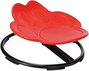 ＫＬＫＣＭＳ Kids Sensory Swivel Chair, Rotating Seat Anti Slip Stable Gift Adorable Sensory Toy Chair Wobble Chair for Holidays Birthday, Red