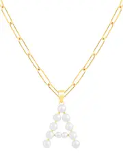 Splendid Pearls 18K Over Silver 3-6mm Pearl Necklace