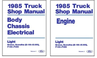 1985 Ford Truck Bronco Econoline Shop Service Repair Manual Book Maintenance OEM