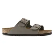 Birkenstock Arizona BirkiBuc Sandals - Regular - Stone