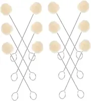 COHEALI Leather Carving Dyed Wool Ball Applicator 30pcs Set DIY Craft Supplies Leather Dye Tool Ball Brush Shoe Polish Accessory Tools